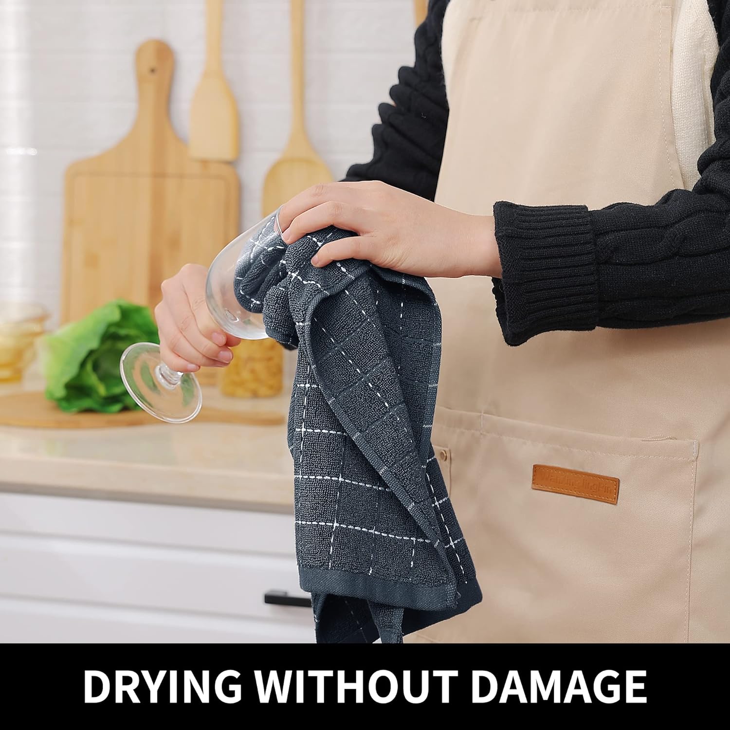 Kitchen Towels, Soft and Super Absorbent Dish Towels, Cotton Kitchen Towels -Pack of 4 (13 Kitchen Towels, Soft and Super Absorbent Dish Towels, Cotton Kitchen Towels -Pack of 4 (13